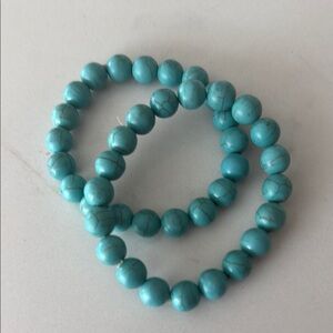 Turquoise Beaded Bracelet Set